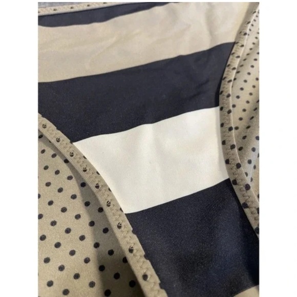 3 Piece Swim Tommy Bahama Reversible Stripe Polka Dot Tankini and Bottoms Set - Picture 3 of 5